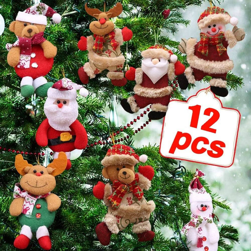 12Pcs Natal Aleatório Urso De Papai Noel Produto de Natal 238 Casa Farfelle 