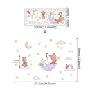 Adesivo de Parede Infantil Balão de Ar Quente com Animais