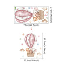 Adesivo de Parede Infantil Balão de Ar Quente com Animais Casa Farfelle  38  Casa Farfelle
