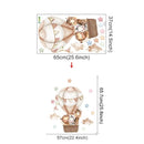 Adesivo de Parede Infantil Balão de Ar Quente com Animais Casa Farfelle  38  Casa Farfelle