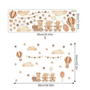 Adesivo de Parede Infantil Balão de Ar Quente com Animais Casa Farfelle  38  Casa Farfelle