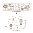 Adesivo de Parede Infantil Balão de Ar Quente com Animais Casa Farfelle  38  Casa Farfelle