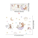 Adesivo de Parede Infantil Balão de Ar Quente com Animais Casa Farfelle  38  Casa Farfelle