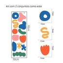 Adesivos de Parede Infantil Coloridos Casa Farfelle  192  Casa Farfelle