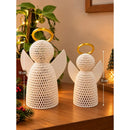 Anjo de Natal Decorativo com Vela LED  Natal  Casa Farfelle
