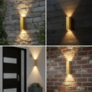 Arandela De Parede Externa Dourada  Iluminação  Casa Farfelle