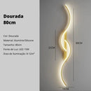 Arandela De Parede Interna Onda Dupla Casa Farfelle  66 (Iluminação)  Casa Farfelle