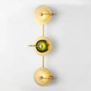 Arandela Dourada Parede Interna Futurista Belle Casa Farfelle  134 (Iluminação)  Casa Farfelle