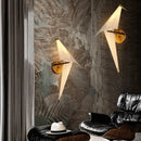 Arandela Dourada Parede Interna Origami Toque de Casa  015  Casa Farfelle