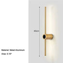 Arandela Linear de Parede Interna Ajustável 360° Dimerizável Touch LED  103 (Iluminação)  Casa Farfelle