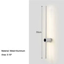 Arandela Linear de Parede Interna Ajustável 360° Dimerizável Touch LED Casa Farfelle  129 (Iluminação)  Casa Farfelle