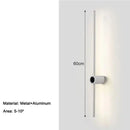Arandela Linear de Parede Interna Ajustável 360° Dimerizável Touch LED Casa Farfelle  129 (Iluminação)  Casa Farfelle