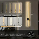 Arandela Linear de Parede Interna Ajustável 360° Dimerizável Touch LED  Iluminação  Casa Farfelle
