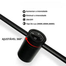 Arandela Linear de Parede Interna Ajustável 360° Dimerizável Touch LED  Iluminação  Casa Farfelle