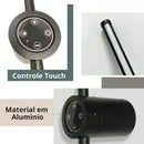Arandela Linear de Parede Interna Ajustável 360° Dimerizável Touch LED  Iluminação  Casa Farfelle