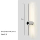 Arandela Linear de Parede Interna Ajustável 360° Dimerizável Touch LED  Iluminação  Casa Farfelle