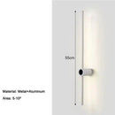 Arandela Linear de Parede Interna Ajustável 360° Dimerizável Touch LED  Iluminação  Casa Farfelle