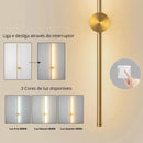 Arandela Linear de Parede Interna Ajustável Toque de Casa  017  Casa Farfelle