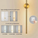 Arandela Linear de Parede Interna Ajustável  Iluminação  Casa Farfelle