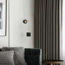 Arandela Moderna Para Quarto Circular Suspensa Em Acrílico Casa Farfelle  110 (Iluminação)  Casa Farfelle