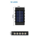 Arandela Solar Externa para Muro Quintal Parede  81 (Iluminação)  Casa Farfelle