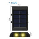 Arandela Solar Externa para Muro Quintal Parede  81 (Iluminação)  Casa Farfelle