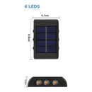 Arandela Solar Externa para Muro Quintal Parede  81 (Iluminação)  Casa Farfelle