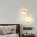 Arandela de Parede De Quarto Moderna Gleam  136 (Iluminação)  Casa Farfelle