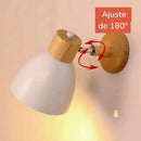 Arandela de Parede Interna Wooden 212 (Iluminação)  Casa Farfelle