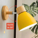 Arandela de Parede Interna Wooden 212 (Iluminação)  Casa Farfelle
