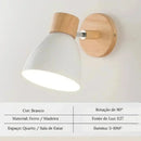Arandela de Parede Interna Wooden 212 (Iluminação)  Casa Farfelle