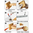 Arandela de Parede em Bambu Natural – Design Moderno e Sustentável Zelar - Casa & Jardim  Luminária Arandela de Parede  Casa Farfelle