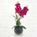 Arranjo Orquídea Artificial com Vaso Premium Decoração Sala  483 (Flores)  Casa Farfelle