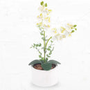 Arranjo Orquídea Artificial com Vaso Premium Decoração Sala  483 (Flores)  Casa Farfelle