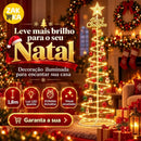 Árvore de Natal LED Espiral 1,80m com Estrela e Enfeites  Natal  Casa Farfelle