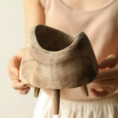 Bandeja de Madeira Paulownia com Pés Altos Casa Farfelle  193  Casa Farfelle