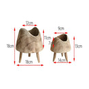 Bandeja de Madeira Paulownia com Pés Altos Casa Farfelle  193  Casa Farfelle