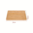Bandeja para Aperitivo de Bambu Natural Casa Farfelle  194  Casa Farfelle