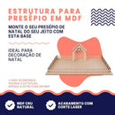 Base para Presépio de Natal em MDF 50x35cm  Natal  Casa Farfelle