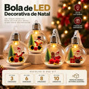 Bola de Natal Luminosa com Pisca-Pisca LED  Natal  Casa Farfelle