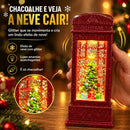 Cabine Telefônica Natalina LED com Água e Efeito Neve Glitter  Natal  Casa Farfelle