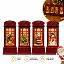 Cabine Telefônica Natalina LED com Água e Efeito Neve Glitter  Natal  Casa Farfelle