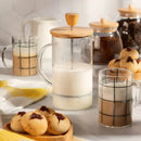 Cafeteira Prensa Francesa de Vidro Borossilicato com Tampa de Bambu Casa Farfelle  33  Casa Farfelle