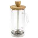 Cafeteira Prensa Francesa de Vidro Borossilicato com Tampa de Bambu Casa Farfelle  33  Casa Farfelle