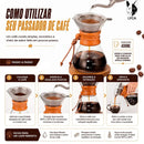 Cafeteira de Vidro Borossilicato com Filtro para Café Coado  439  Casa Farfelle