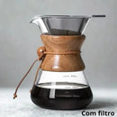 Cafeteira de Vidro Borossilicato com Filtro para Café Coado  439  Casa Farfelle