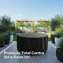 Capa Impermeável Redonda para Mesa e Cadeiras Externas Casa Farfelle  64  Casa Farfelle