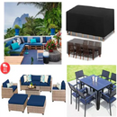 Capa Impermeável Retangular para Móveis Externos Preta Casa Farfelle  63  Casa Farfelle