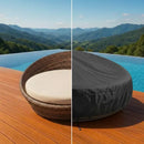 Capa Impermeável para Sofá Redondo de Jardim Chaise UV Casa Farfelle  54  Casa Farfelle
