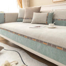 Capa Protetora para Sofá Chenille Antiderrapante Sofisticado Bege Casa Farfelle  165  Casa Farfelle